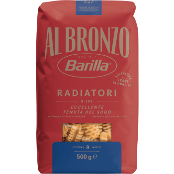 Pasta Radiatori Al Bronzo 500g Barilla.