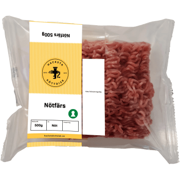 Nötfärs Färsk 5% 500g Hacksta Köttdisk.