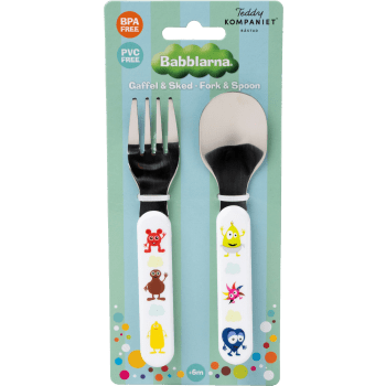Bestick Sked & gaffel 14cm Babblarna.