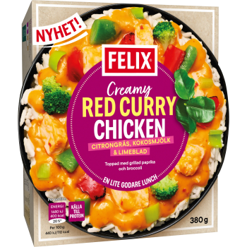 Creamy red curry chicken 380g Felix.
