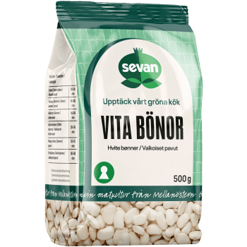Vita bönor torkade 500g Sevan.