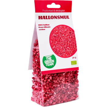 Hallonsmul Frystorkad Ekologisk 30g The Green Team.