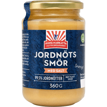 Jordnötssmör Med Salt Ekologisk 360g Kung Markatta.