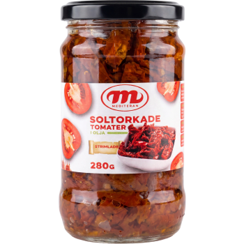 Tomater Soltorkade I Olja Strimlade 280g Mediteran.