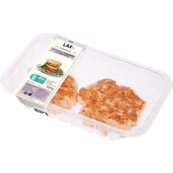 Laxburgare Färska 220g Miljömärkt ICA.