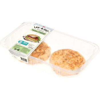 Lax & Ostburgare Färska 220g Miljömärkt ICA.