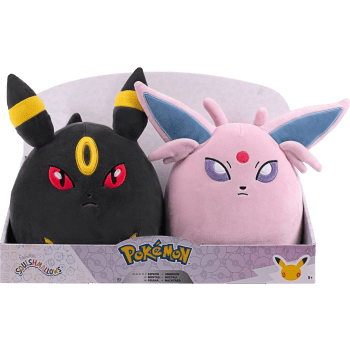 Squishmallows 20cm 2-p Espeon/Umbreon Pokémon.