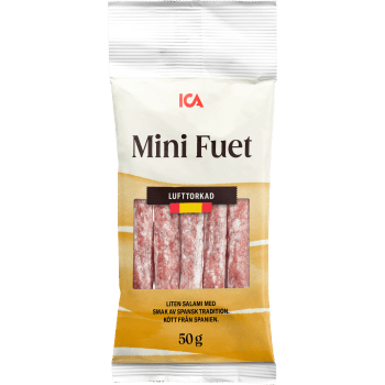 Salami Fuet Snack Sticks Mini 50g ICA.