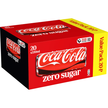 Läsk Cola zero 20-p 33cl Coca-Cola.