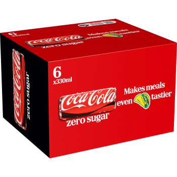 Läsk Cola zero 6-p 33cl Coca-Cola.