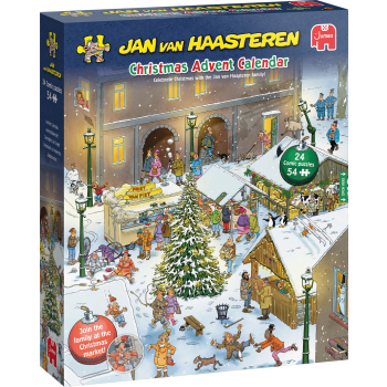 Adventskalender Jan van Haasteren Pussel 24x54 bitar Jumbo.