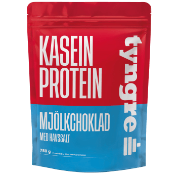 Proteinpulver Kasein Mjölkchoklad Havssalt 750g Tyngre.