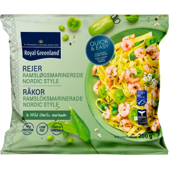 Räkor ramslöksmarinerade 200g Royal Greenland.