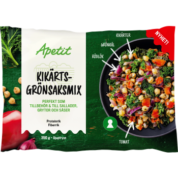 Kikärts- grönsaksmix 350g Apetit.