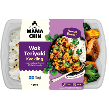 Wok Teriyaki Kyckling 450g Mama Chin.
