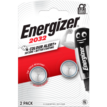 Knappcellsbatteri CR2032 4-p Barnskydd Energizer.