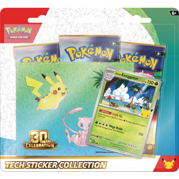 Pokémon Tech Sticker Collection 30th Celebration.