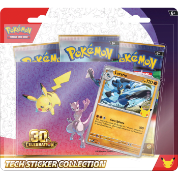 Pokémon Tech Sticker Collection 30th Celebration.