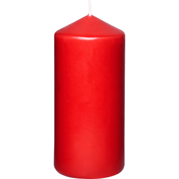 Blockljus Röd H15cm.