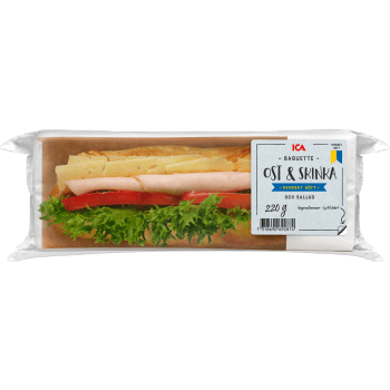 Baguette Ost Skinka 220g ICA.