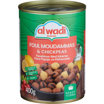 Favabönor med kikärter 400g Al Wadi.
