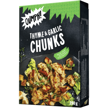 Thyme & garlic chunks 280g Oumph.