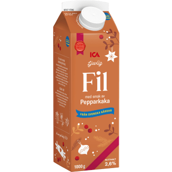 Filmjölk Pepparkaka 2,6% 1l ICA.