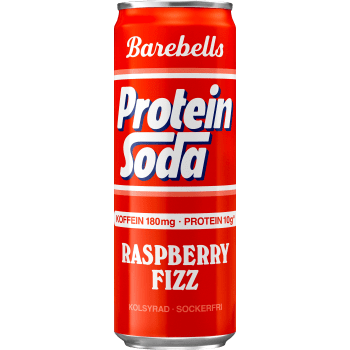 Protein Soda Raspberry Fizz 355ml Barebells.