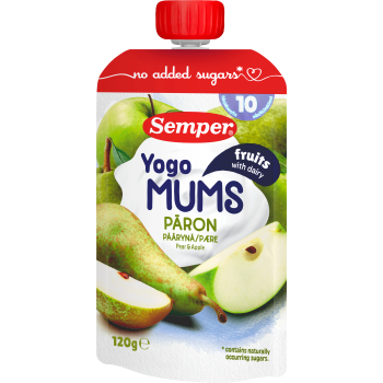Yogo Mums päron klämmis 10m 120g Semper.