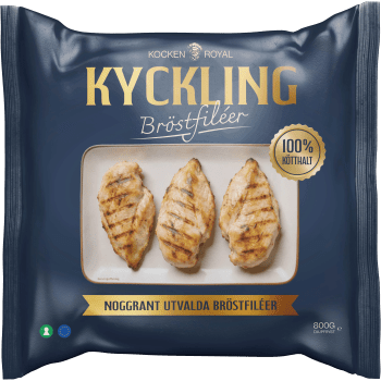 Kycklingbröstfilé 100% Kött 800g Kocken Royal.