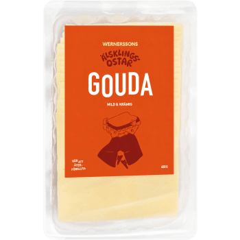 Gouda Skivad Älsklingsostar 400g Wernerssons.