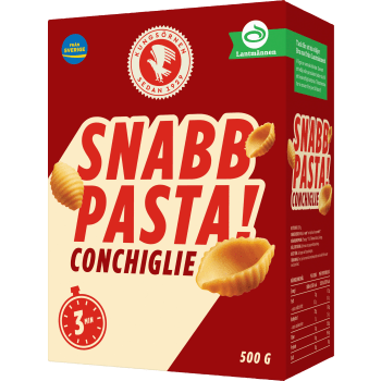 Snabbpasta Conchiglie 500g Kungsörnen.