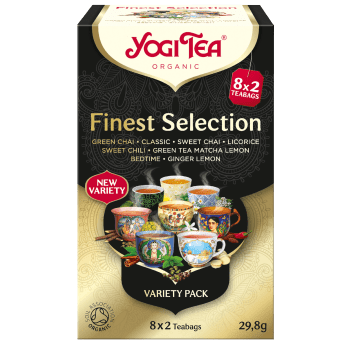 Tesortiment Finest Selection 29,8g KRAV Yogi Tea.