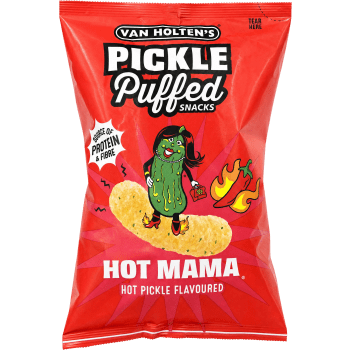 Linssnacks Hot Pickle 90g Van Holten's.