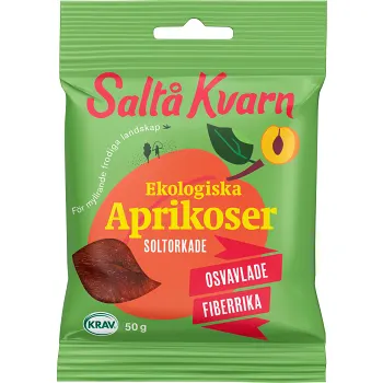 Aprikoser Ekologisk 50g KRAV Saltå Kvarn.