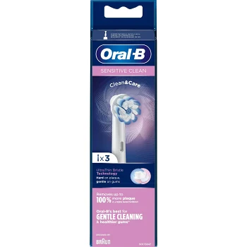 Tandborsthuvud Refill Sensitive Clean&Care 3-p Oral-B.