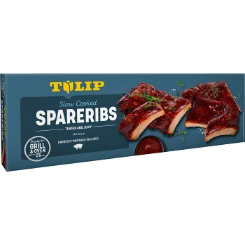 Spareribs med BBQ 500g Tulip.