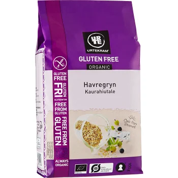 Havregryn Glutenfria Ekologiska 700g Urtekram.