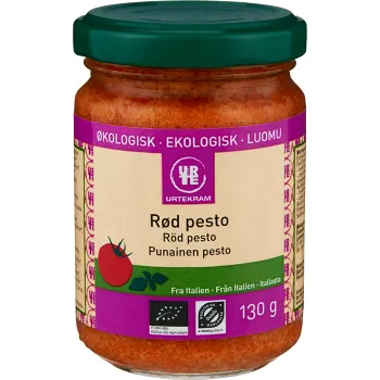 Pesto Röd Ekologisk 130g Urtekram.