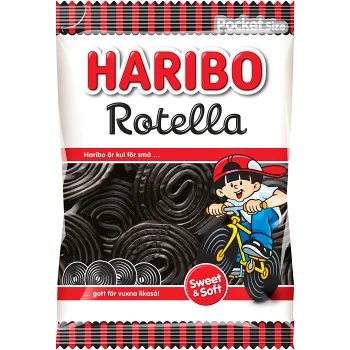 Godispåse Lakrits Rotella 80g Haribo.