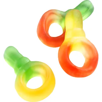 Godis Fruktnappar ca 3,5kg Haribo.