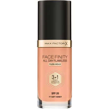 Foundation 3 in 1 Face Finity nr 77 Soft honey 30ml Max Factor.