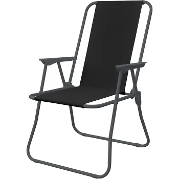 Campingstol Svart.