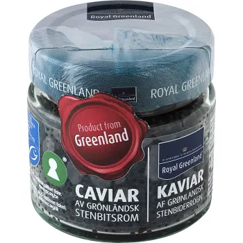 Stenbitsrom Svart 75g Royal Greenland.