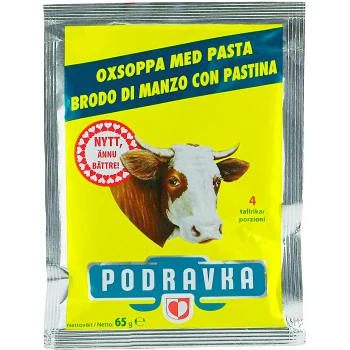 Oxsoppa med pasta 65g Podravka.