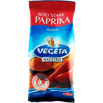 Paprikapulver Röd Stark 100g Vegeta.