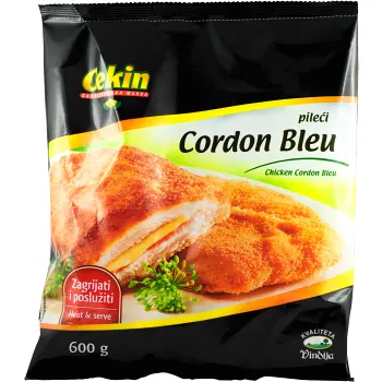 Kycklingschnitzel panerad fylld 600g Cekin.