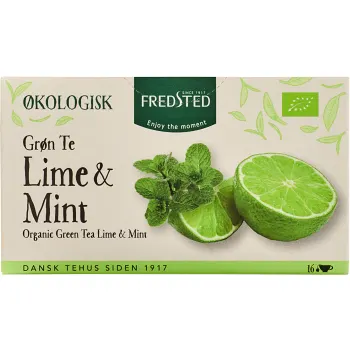 Grönt te Lime &amp; Mint Ekologisk 16-p Fredsted.