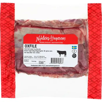Oxfilé i bit ca 700g Nyhléns Hugosons.