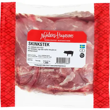 Skinkstek i bit 900g Nyhléns Hugosons.